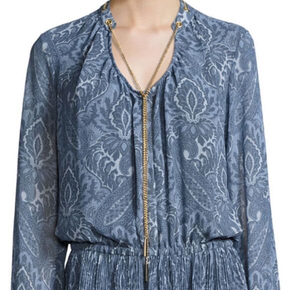 MICHAEL Michael Kors Blue Long Sleeve Dress - Picture 3 of 8